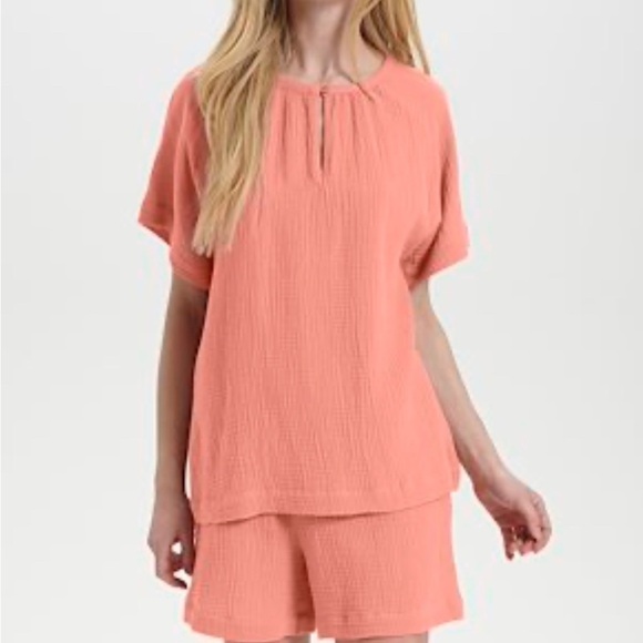 NEW Saint Tropez Canyon Clay Luisz Gauze Top US M - Picture 1 of 9